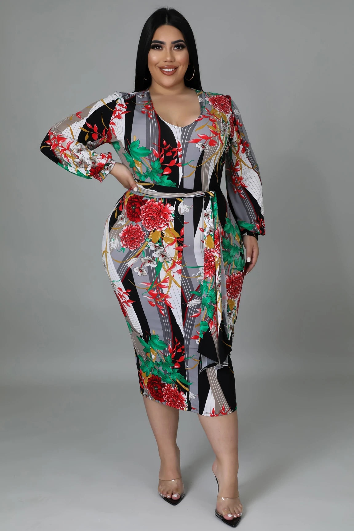 Black Floral Dress