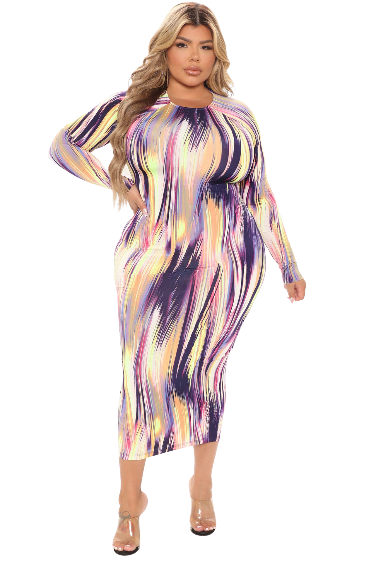 Multi Color Midi Dress