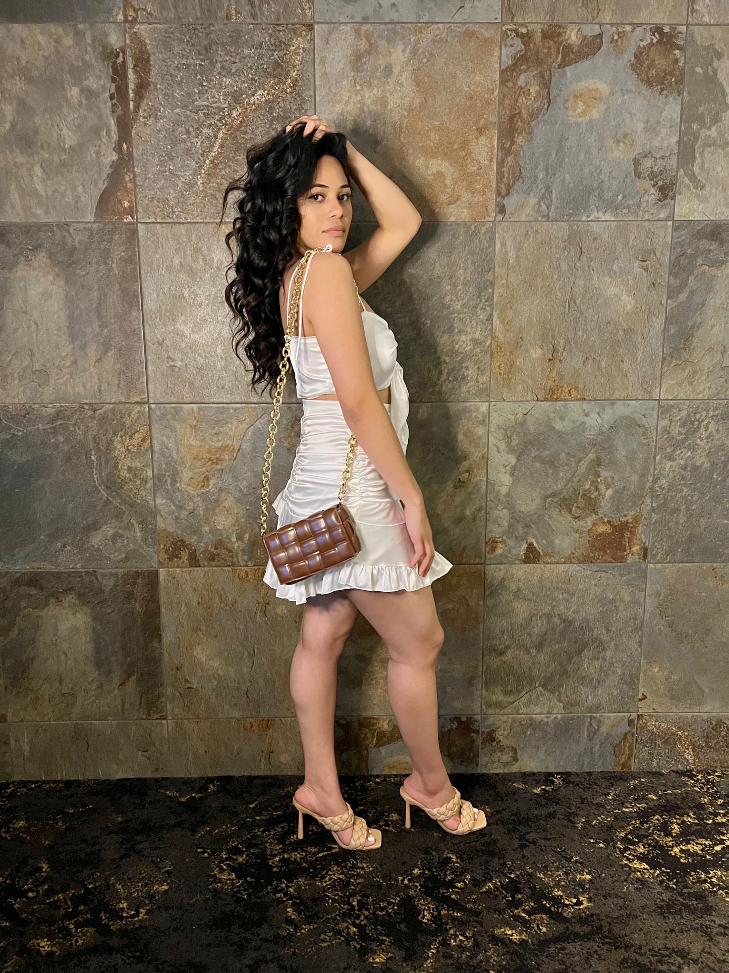 Victoria White Skirt Set
