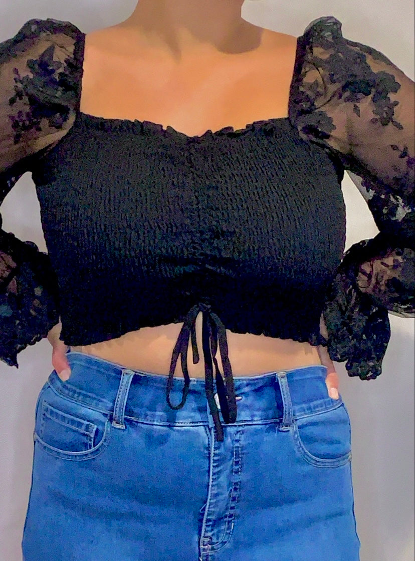 Black Lace Top