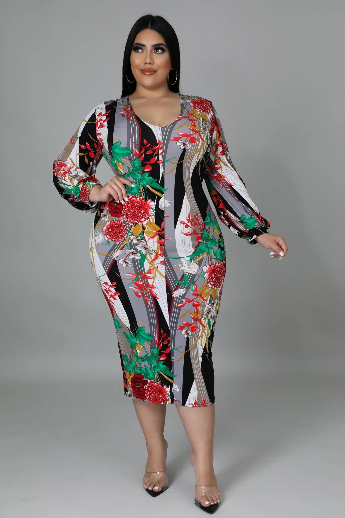 Black Floral Dress