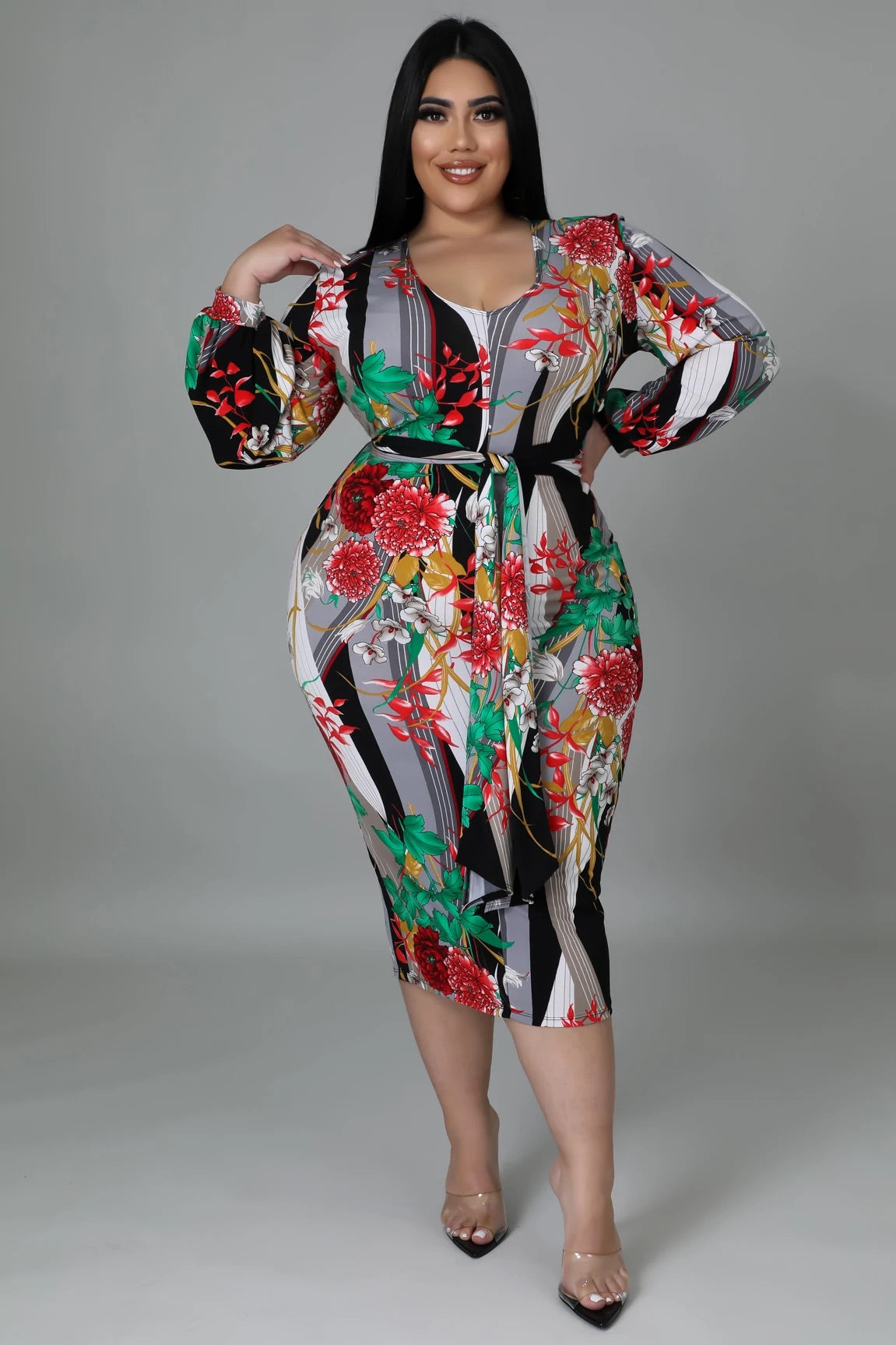 Black Floral Dress