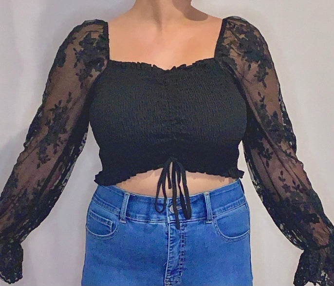 Black Lace Top