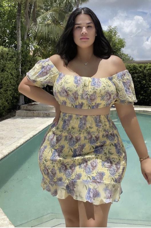 Yellow Skirt Set
