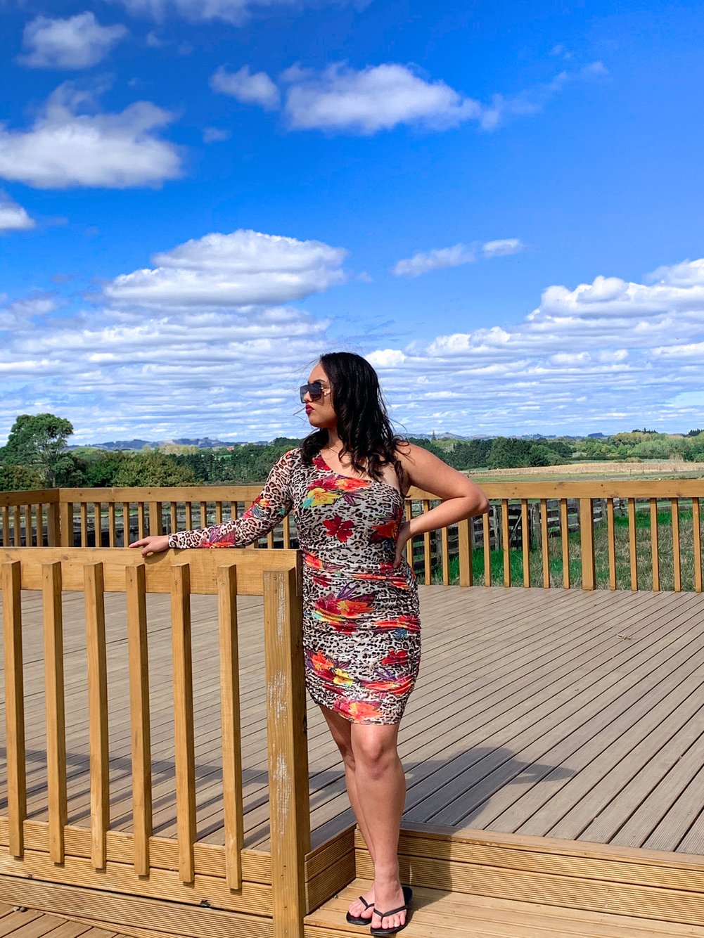 Leopard One Shoulder Dress