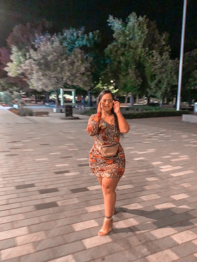 Leopard One Shoulder Dress