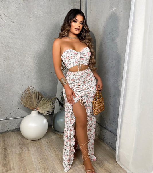 Spring Ivory Skirt Set