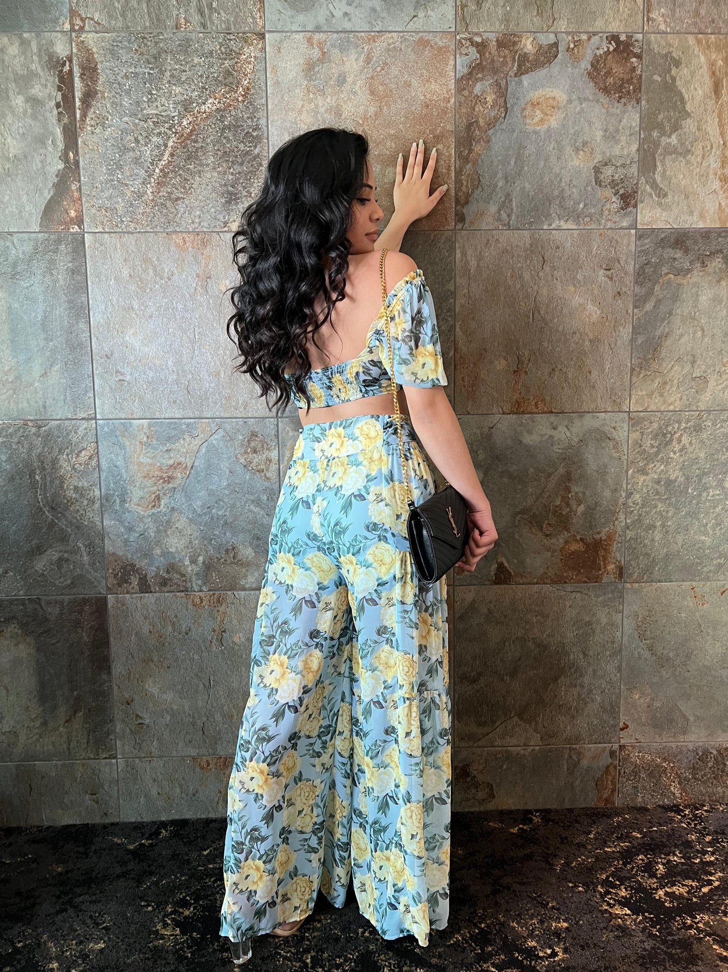 Spring Floral Pant Set