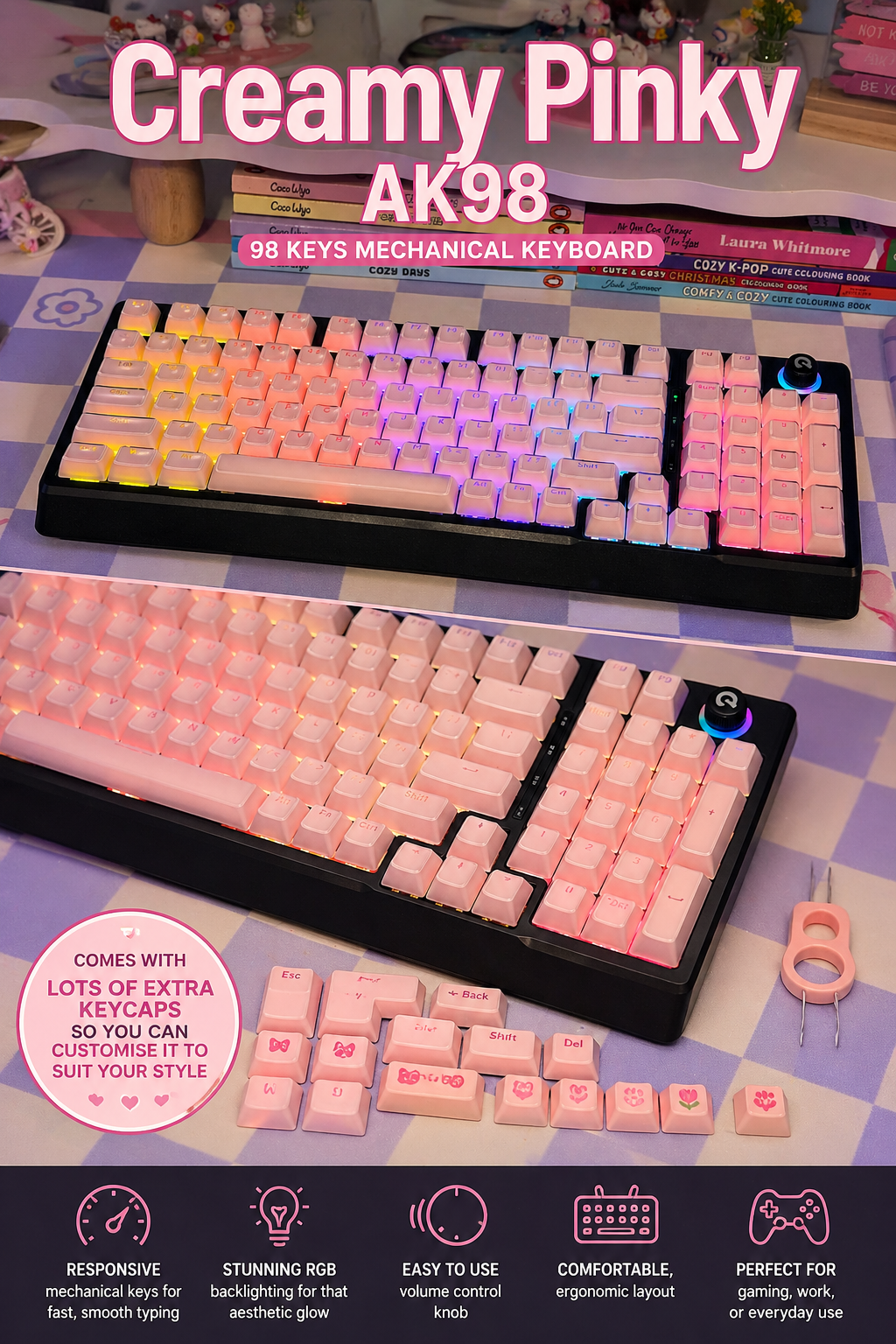 Creamy Pinky AK98 / K840