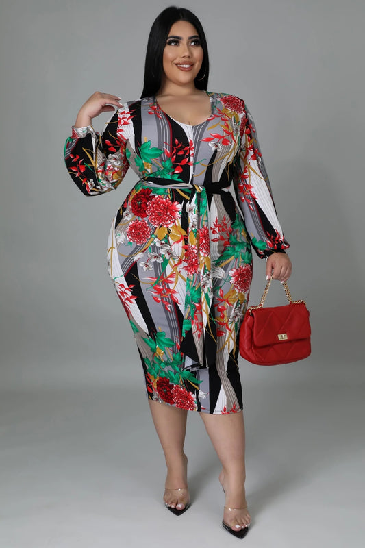 Black Floral Dress
