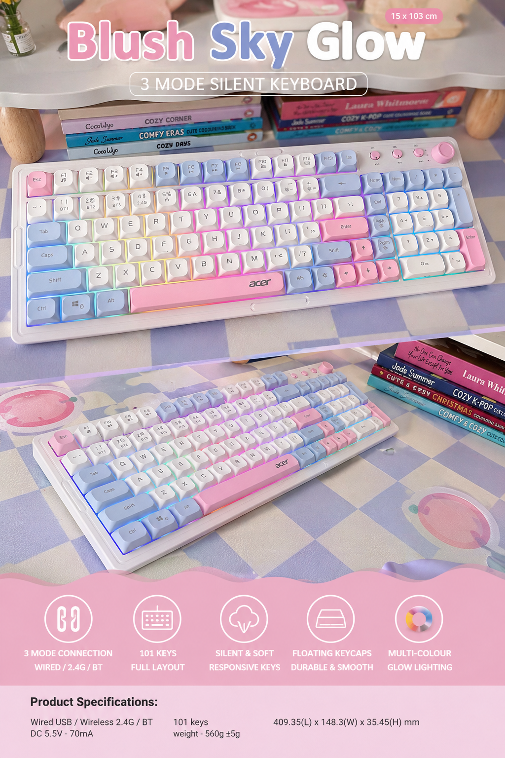 Blush Sky Glow OKB030