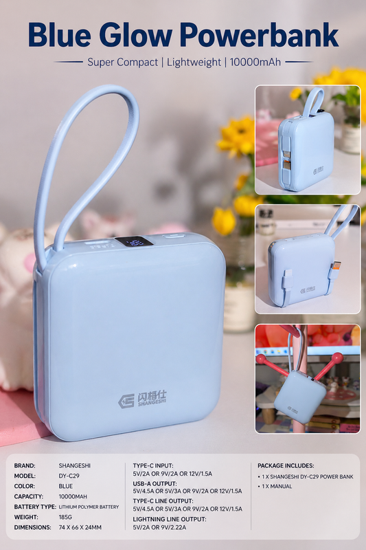 Blue Glow Power bank