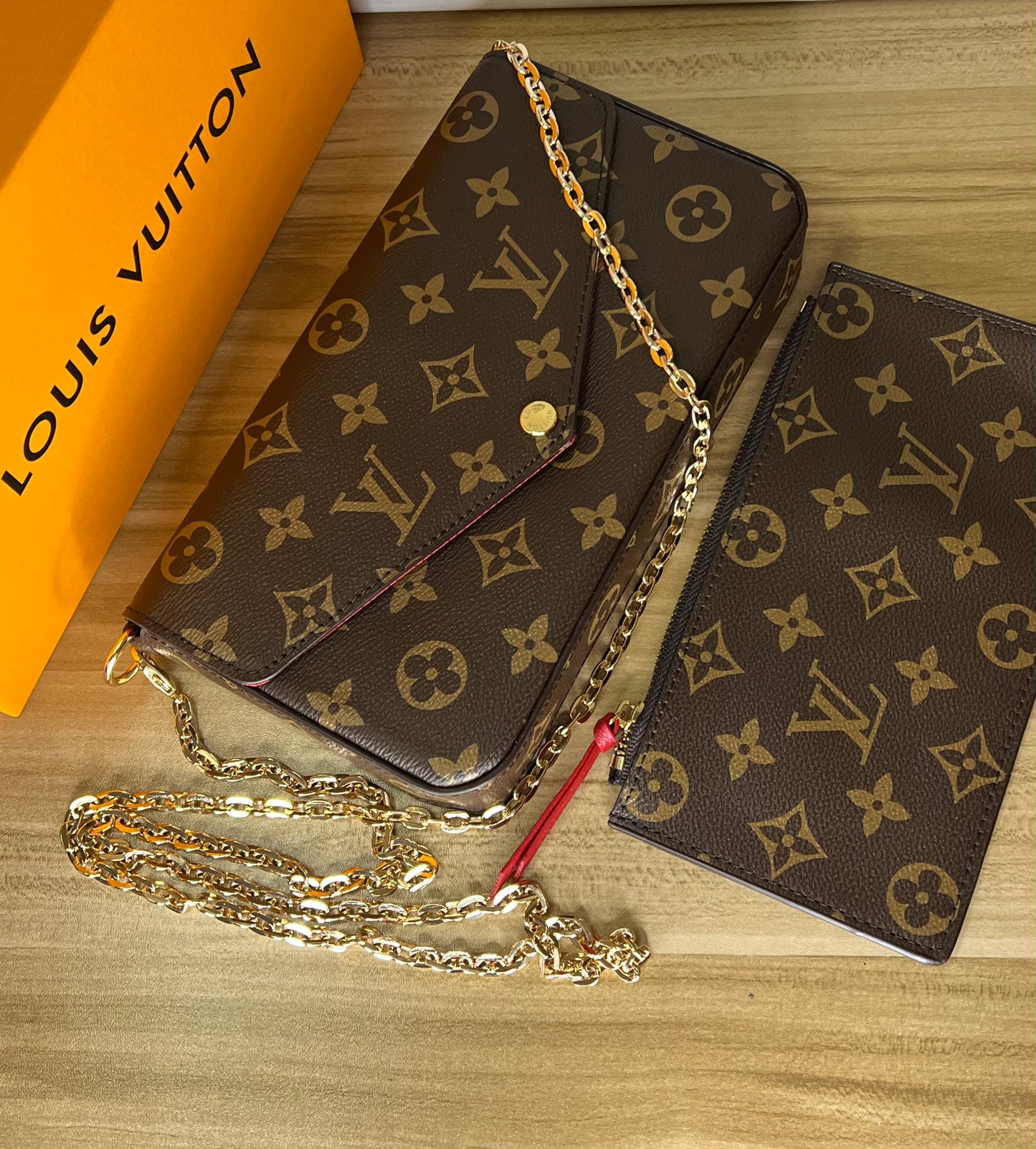 Brown Flower Purse