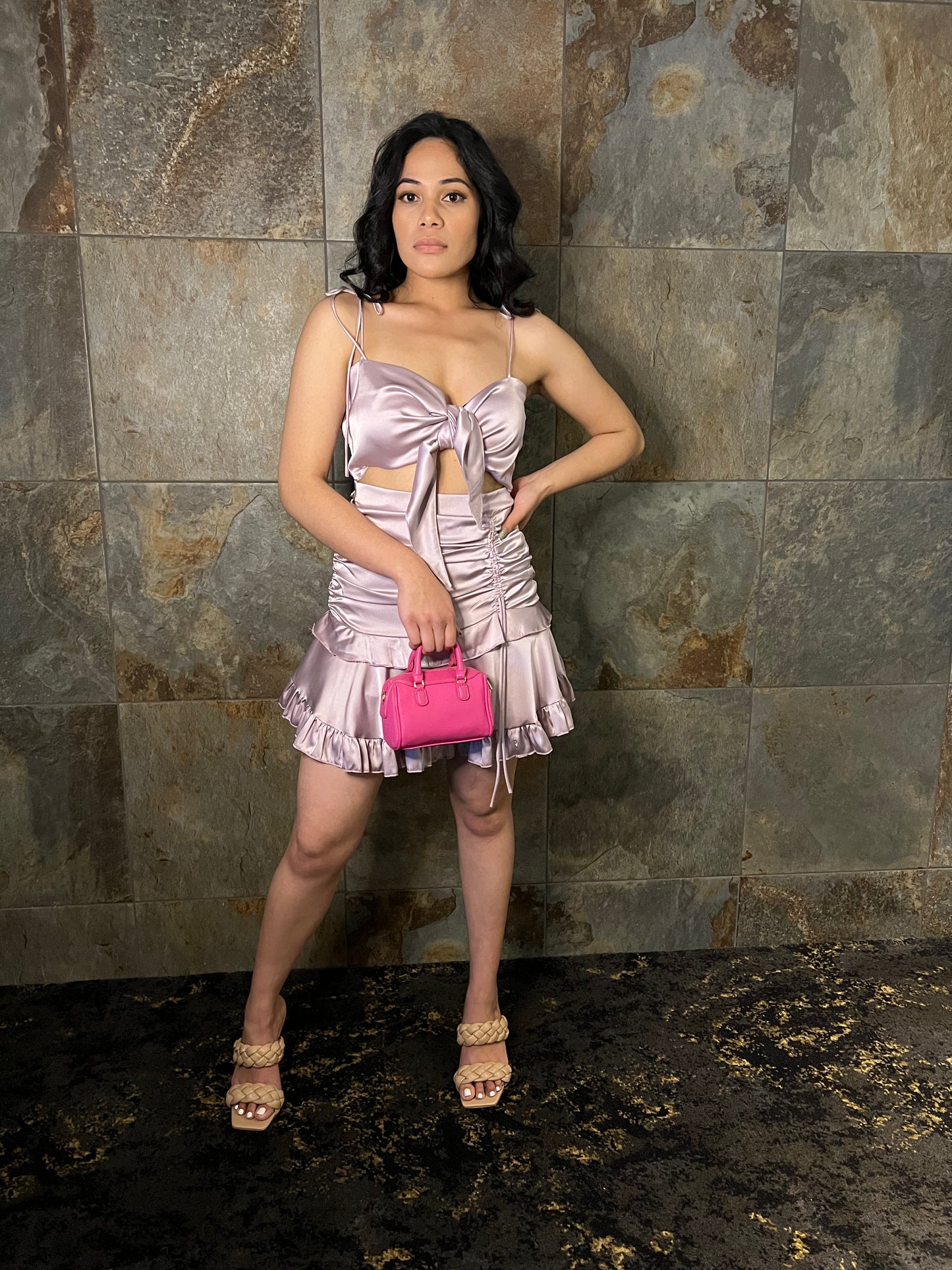 Victoria Lavender Skirt Set