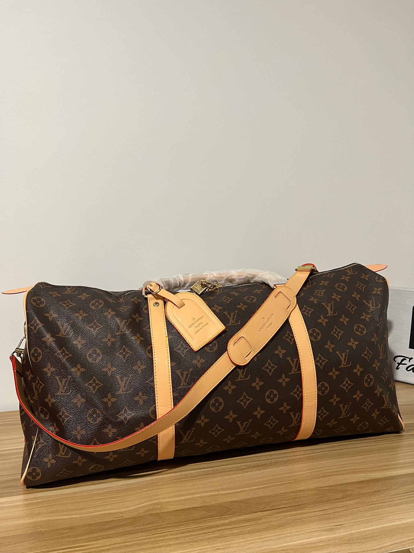 Brown Flower Travel Bag