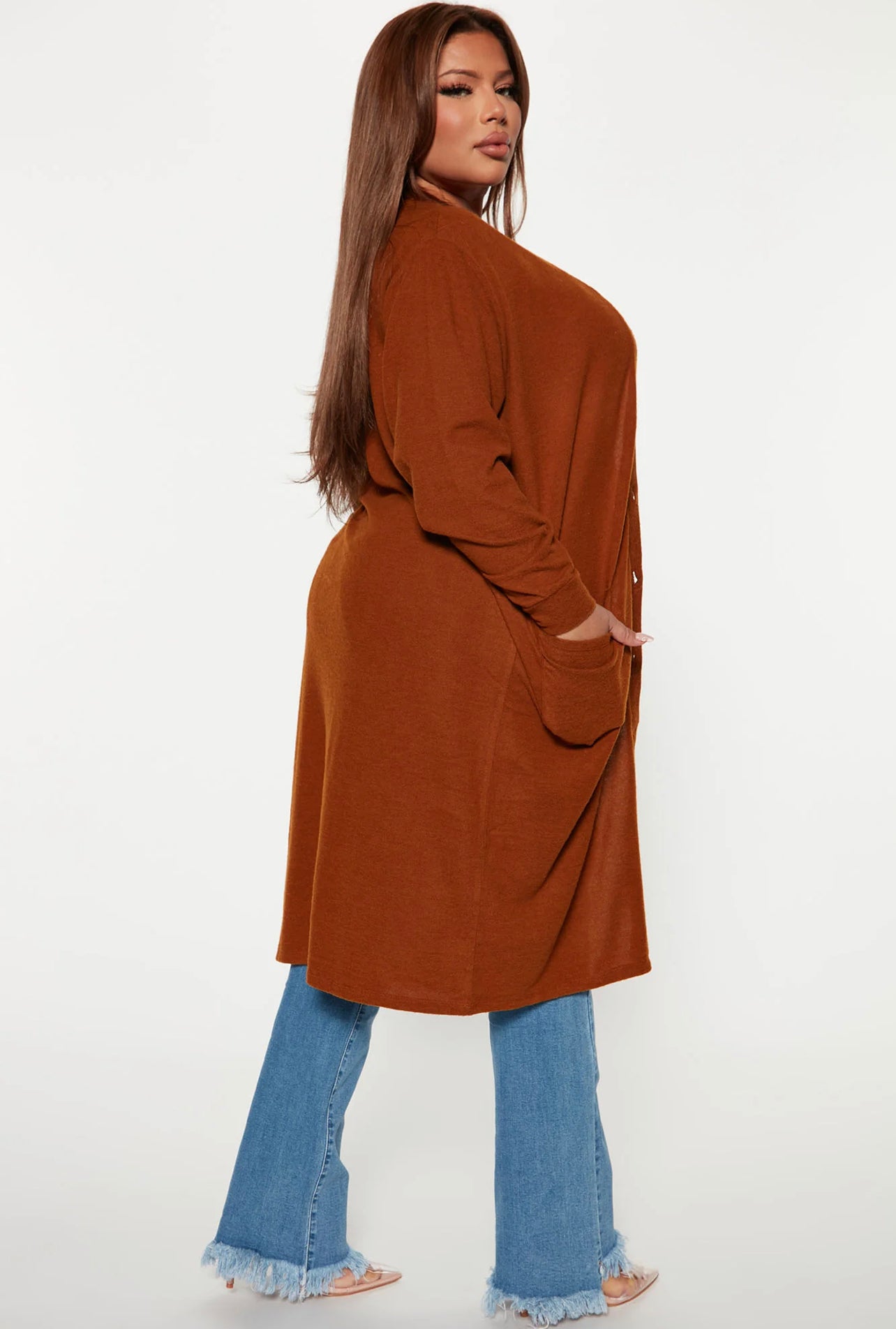 Rust Duster Cardigan