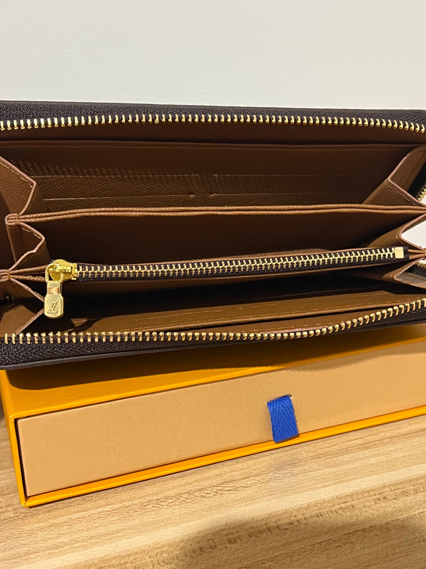 Brown Flower Wallet