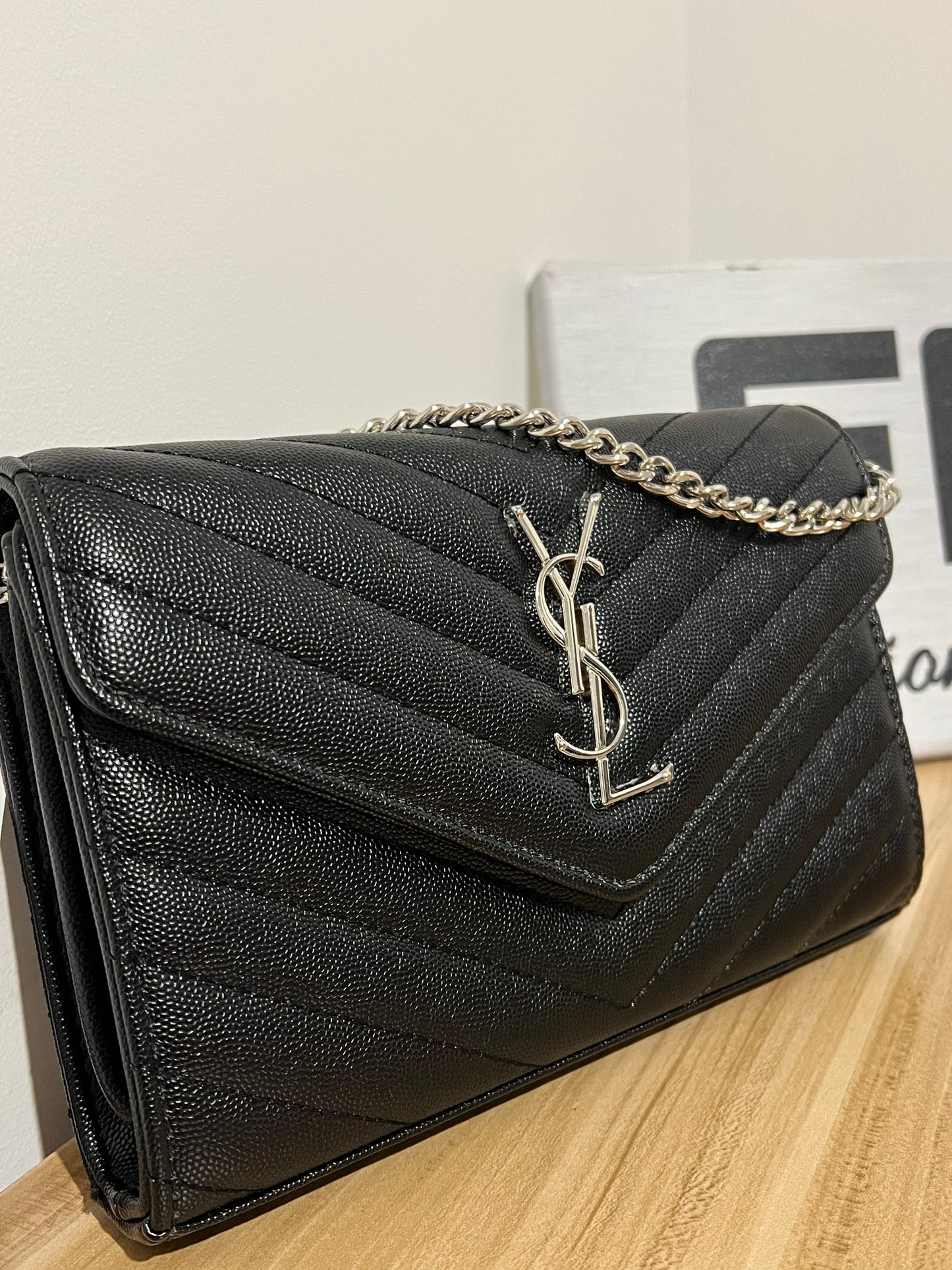 Black Silver Purse
