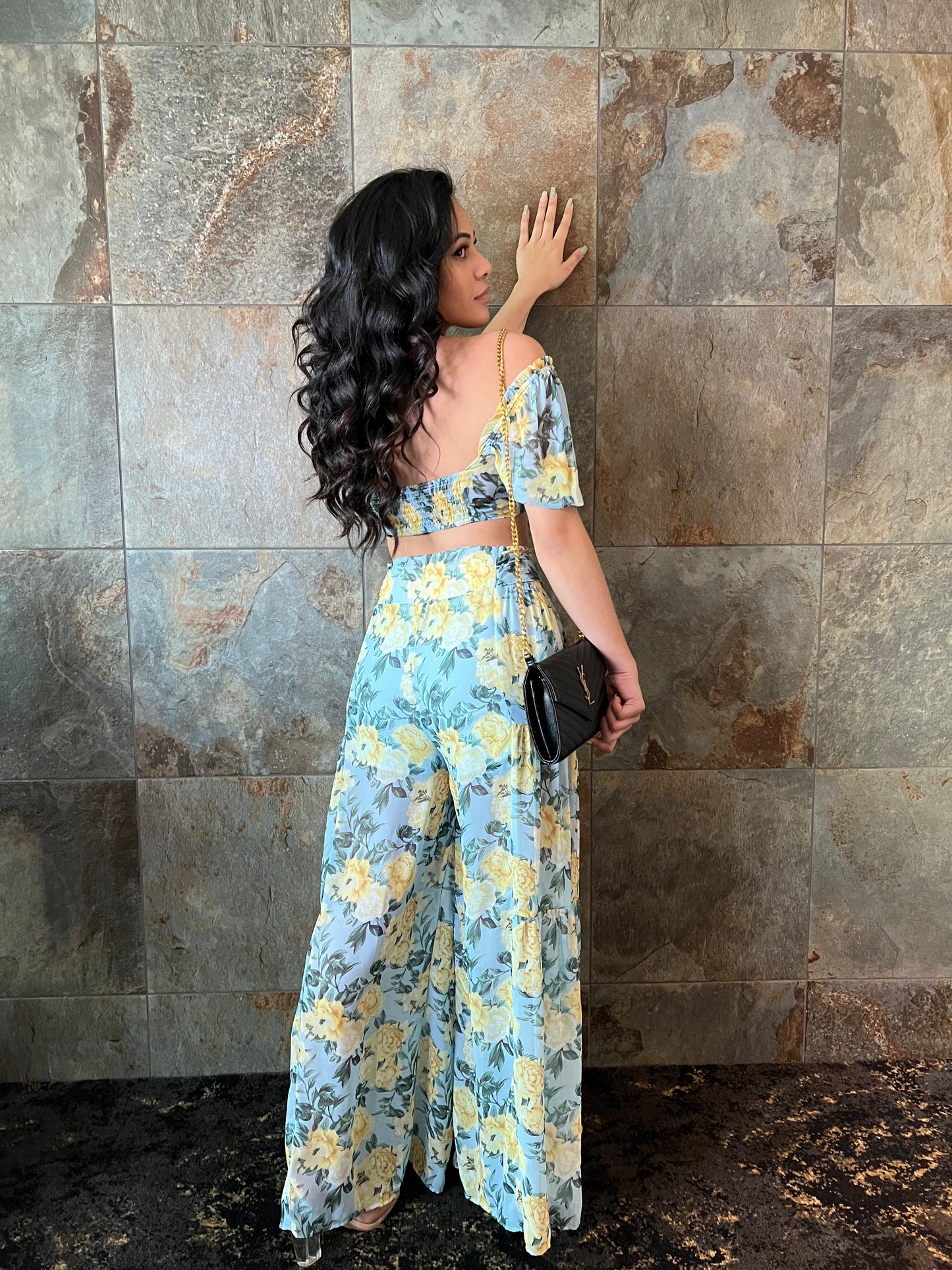 Spring Floral Pant Set